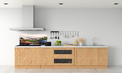 Glazen achterwand keuken Twee tanks