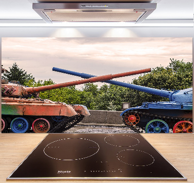 Panel dekor szkło Dwa czołgi