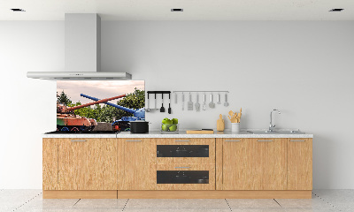 Glazen achterwand keuken Twee tanks
