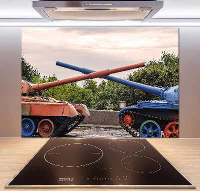 Panel dekor szkło Dwa czołgi
