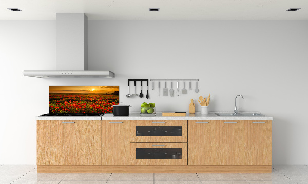Spatplaat keuken Klaprozenveld