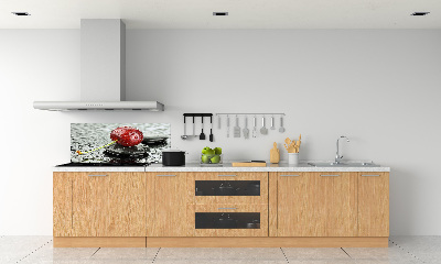 Spatscherm keuken Kersenboom in de regen