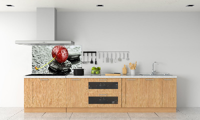 Panel lacobel Czereśnia w deszczu