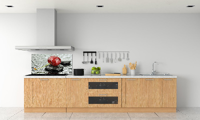 Spatscherm keuken Kersenboom in de regen
