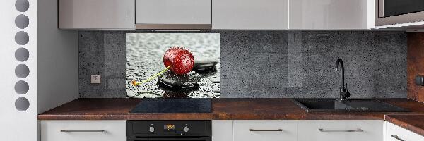 Spatscherm keuken Kersenboom in de regen