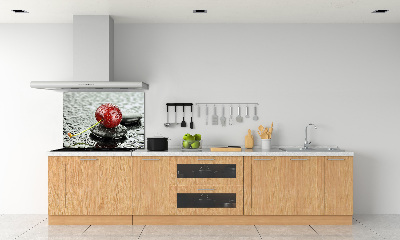 Spatscherm keuken Kersenboom in de regen