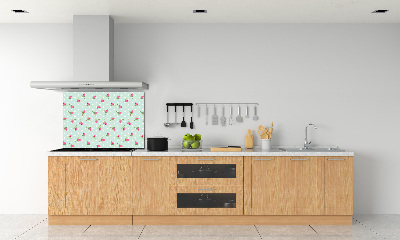 Achterwand keuken Rozenpatroon