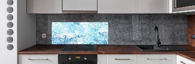 Spatscherm keuken Hawaiiaanse bloemen