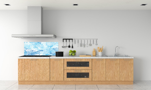 Spatscherm keuken Hawaiiaanse bloemen