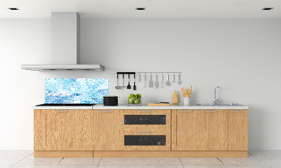 Spatscherm keuken Hawaiiaanse bloemen
