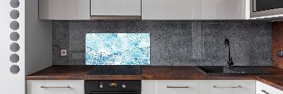 Spatscherm keuken Hawaiiaanse bloemen