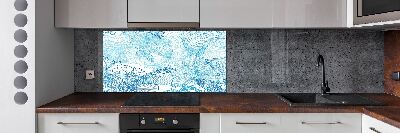 Spatscherm keuken Hawaiiaanse bloemen