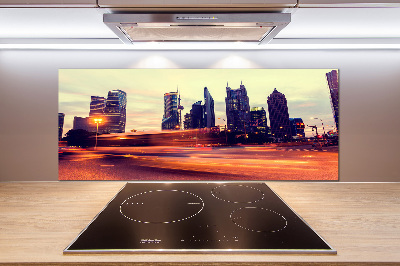 Panel do kuchni Szanghaj nocą