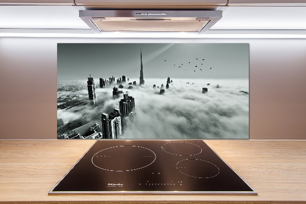 Spatplaat keuken Mist boven Dubai