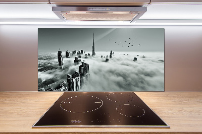 Spatplaat keuken Mist boven Dubai