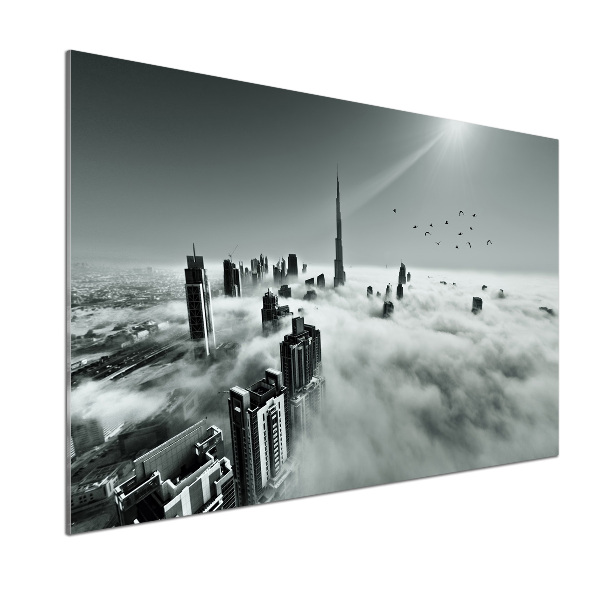 Spatplaat keuken Mist boven Dubai