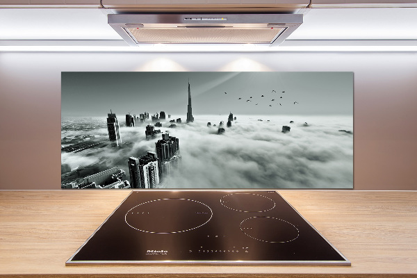 Spatplaat keuken Mist boven Dubai