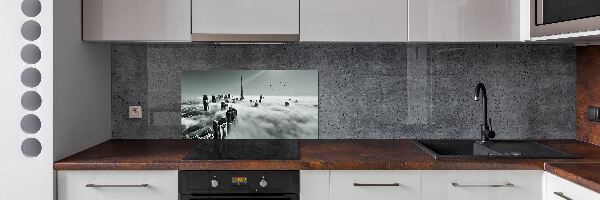 Spatplaat keuken Mist boven Dubai