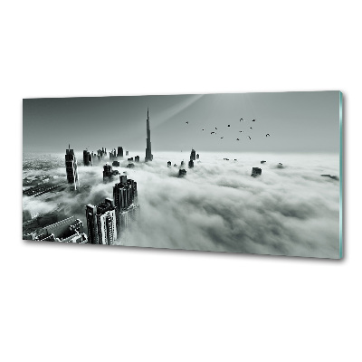 Spatplaat keuken Mist boven Dubai