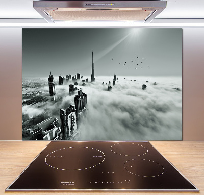 Spatplaat keuken Mist boven Dubai