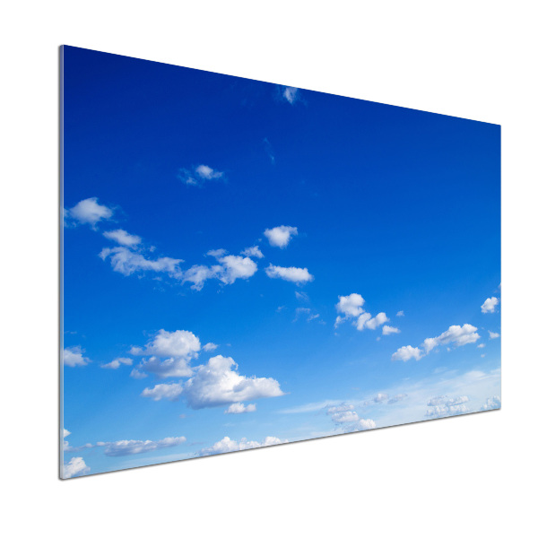Glazen achterwand keuken Wolken aan de hemel