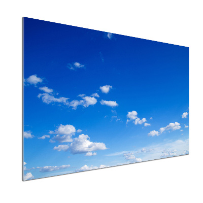 Glazen achterwand keuken Wolken aan de hemel