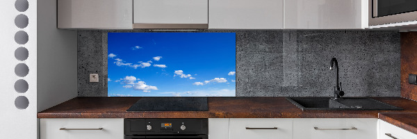 Glazen achterwand keuken Wolken aan de hemel