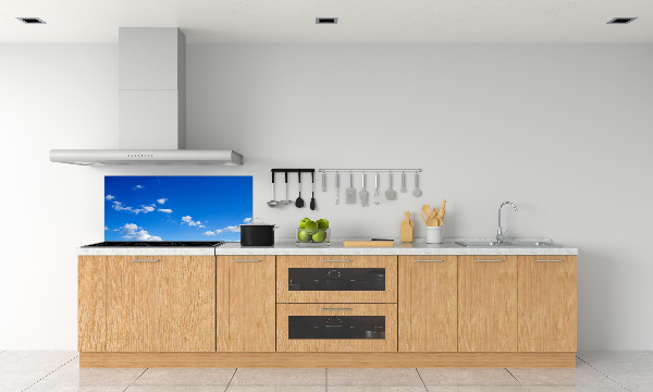 Glazen achterwand keuken Wolken aan de hemel