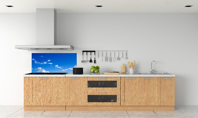 Glazen achterwand keuken Wolken aan de hemel