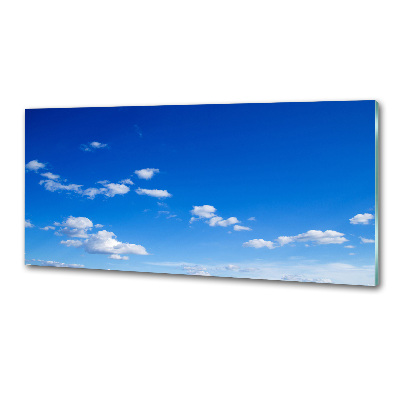 Glazen achterwand keuken Wolken aan de hemel