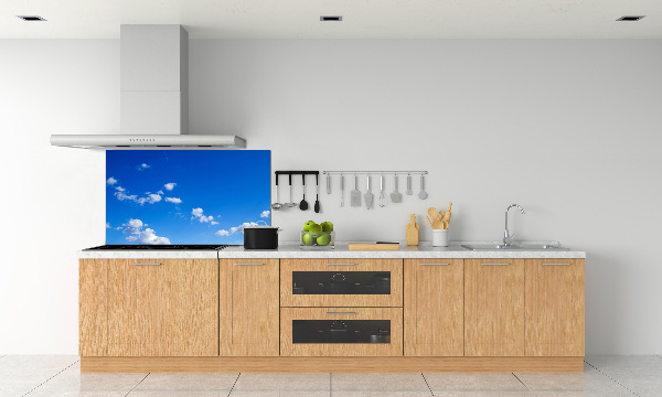 Glazen achterwand keuken Wolken aan de hemel