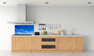 Glazen achterwand keuken Wolken aan de hemel