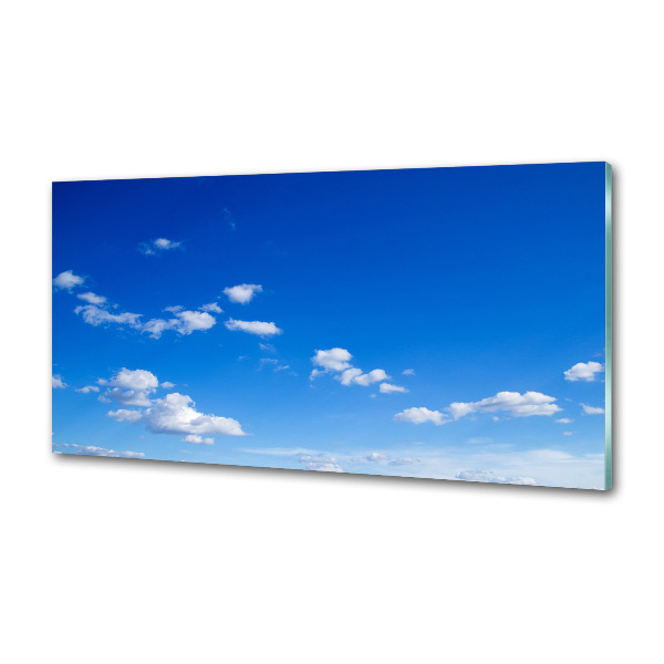 Glazen achterwand keuken Wolken aan de hemel
