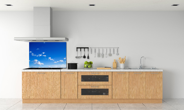 Glazen achterwand keuken Wolken aan de hemel