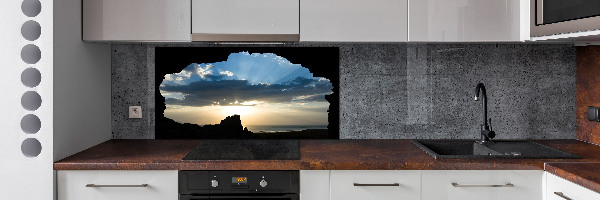 Achterwand keuken Zonsondergang