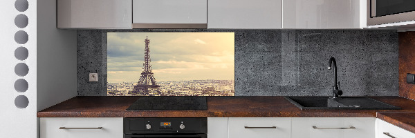 Glazen achterwand keuken Eiffeltoren Parijs