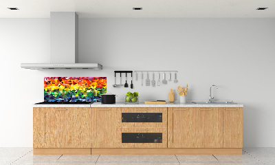 Spatscherm keuken Geometrische achtergrond
