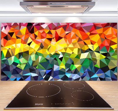 Spatscherm keuken Geometrische achtergrond