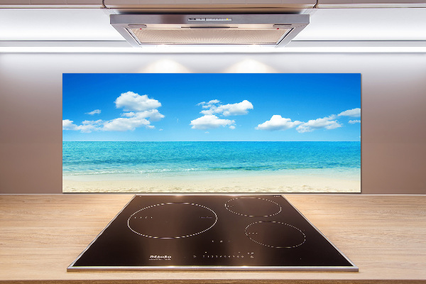 Spatscherm keuken Paradijsstrand