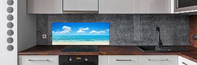 Spatscherm keuken Paradijsstrand
