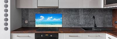 Spatscherm keuken Paradijsstrand
