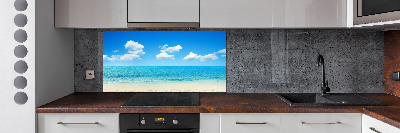 Spatscherm keuken Paradijsstrand