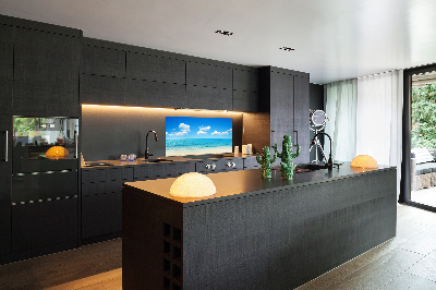Spatscherm keuken Paradijsstrand