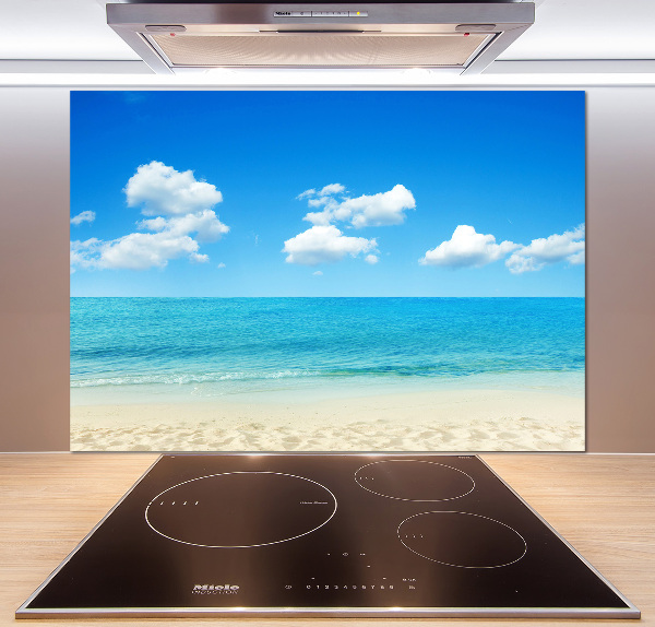 Spatscherm keuken Paradijsstrand