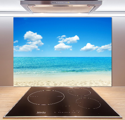 Spatscherm keuken Paradijsstrand