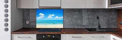 Spatscherm keuken Paradijsstrand