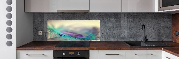 Spatplaat keuken Een druppel op een veer
