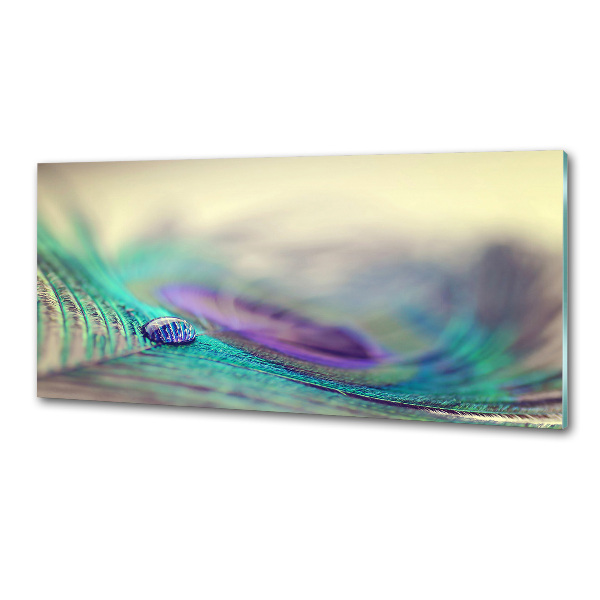 Panel do kuchni Kropla na piórku