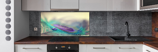 Panel do kuchni Kropla na piórku