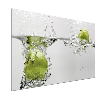 Achterwand keuken Een appel onder water